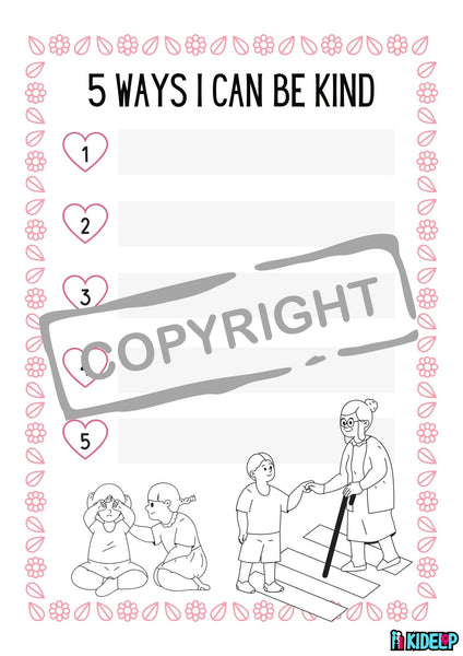 Kids Mindfulness Valentines Workbook