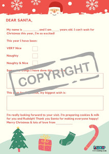Santa Christmas Letter Printable - kidelp