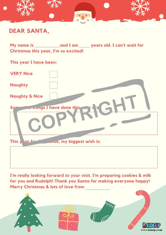 Santa Christmas Letter Printable - kidelp
