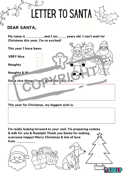 Kids Mindfulness Christmas Workbook