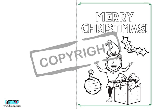 Pack of 6 Printable Kids Christmas Cards! - kidelp