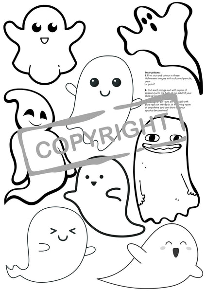 Kids Halloween Colouring Printables (Whole Collection) - kidelp