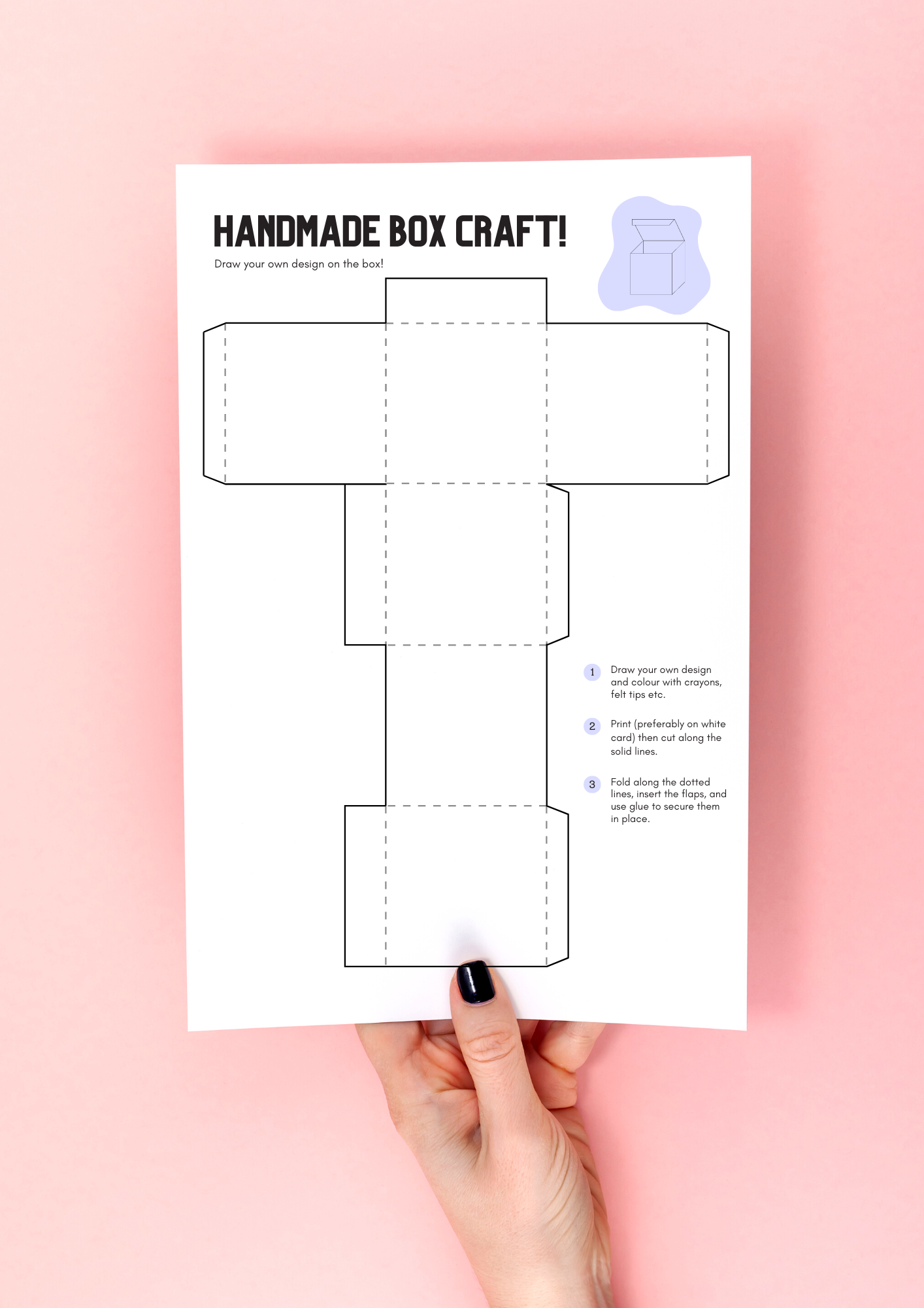 Make Your Own Box printable for kids! - kidelp