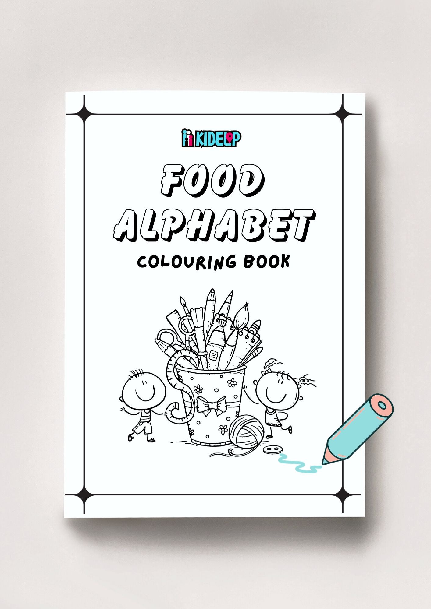 FOOD ALPHABET Colouring Printables! - kidelp