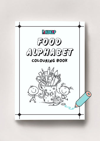 FOOD ALPHABET Colouring Printables! - kidelp