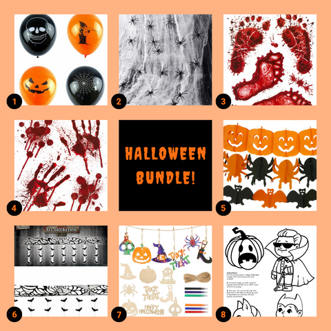 Halloween Full Decoration Kit for family Kids and Adults decorating Spooky  and Fun - kidelp