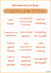 Printable Affirmations for Kids! - kidelp