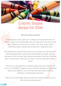 Making Shaped Crayons Instruction - kidelp