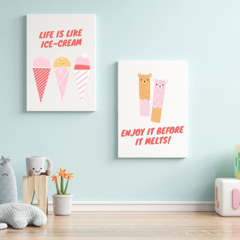 Pink Life is like Ice-Cream Digital Designs (PNG) - kidelp