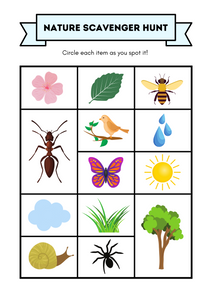 14 Fun Nature Themed printable activity pages for kids! - kidelp