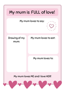 Mother's Day activity pages for kids! - kidelp