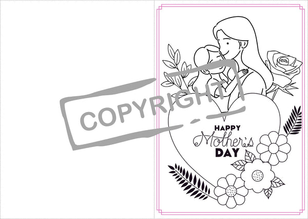 Mother's Day Colouring Card - kidelp