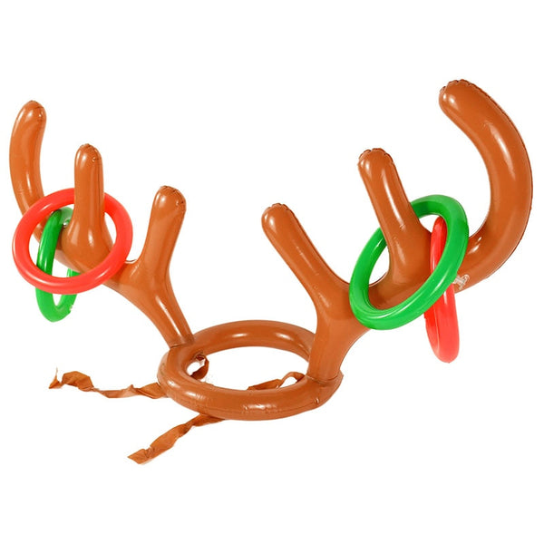 Inflatable Reindeer Antler Ring Toss Game for Christmas - kidelp