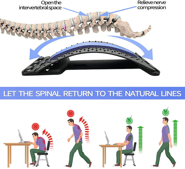 2-in-1 Spinal Support with Self-Repose & Back-Stretcher for the whole Family - kidelp