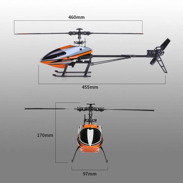 V950 6CH 3D6G FLYBARLESS RTF RADIO CONTROLLED HELICOPTER - kidelp