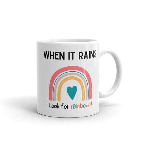 Look For A Rainbow Quote on Mug - kidelp